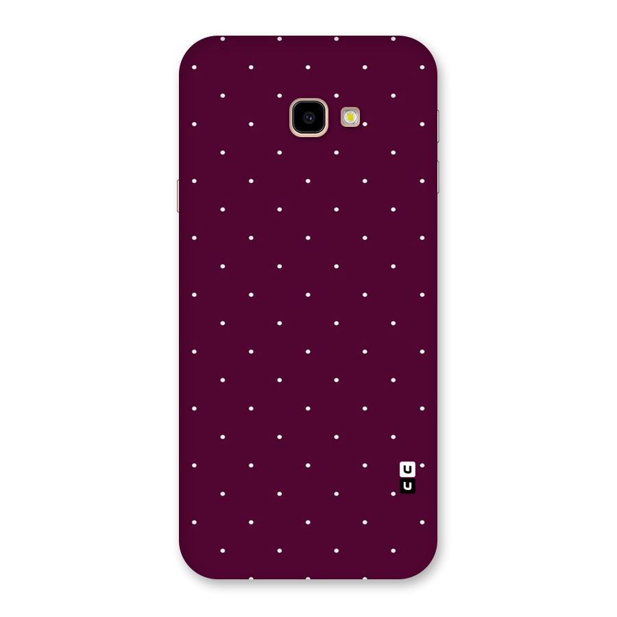 Purple Polka Back Case for Galaxy J4 Plus