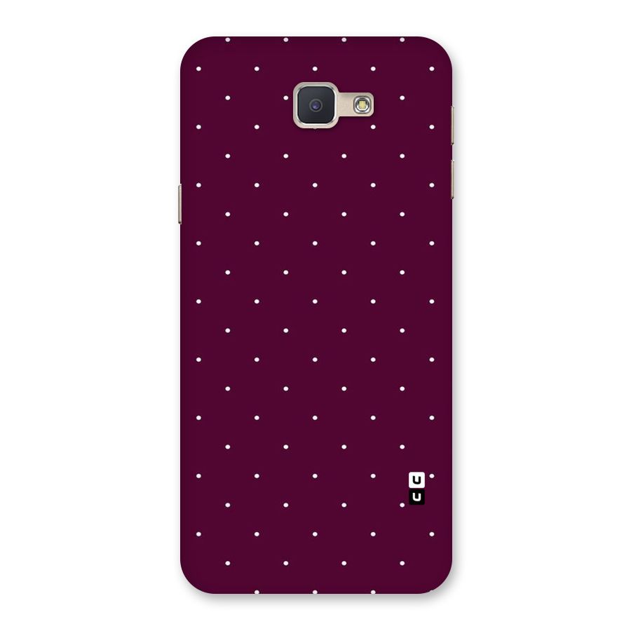 Purple Polka Back Case for Galaxy J5 Prime