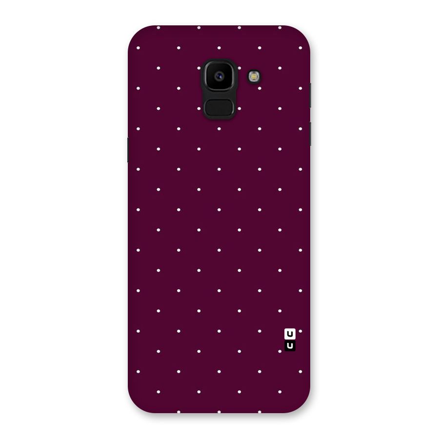 Purple Polka Back Case for Galaxy J6