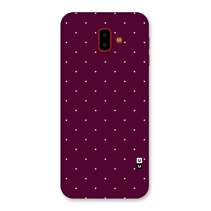 Purple Polka Back Case for Galaxy J6 Plus