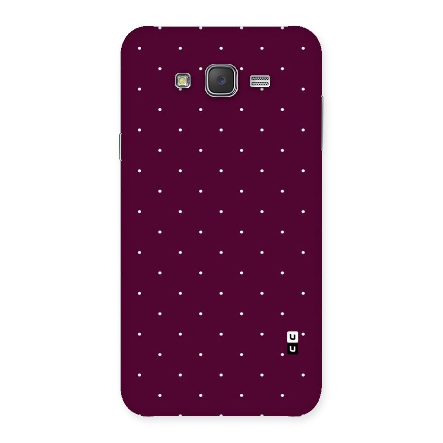 Purple Polka Back Case for Galaxy J7