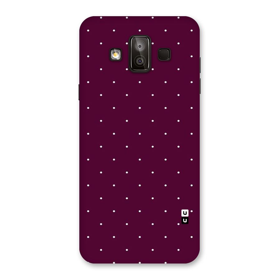 Purple Polka Back Case for Galaxy J7 Duo