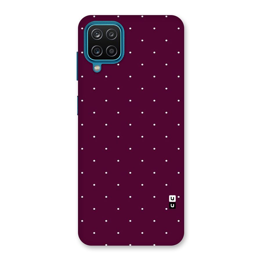 Purple Polka Back Case for Galaxy M12