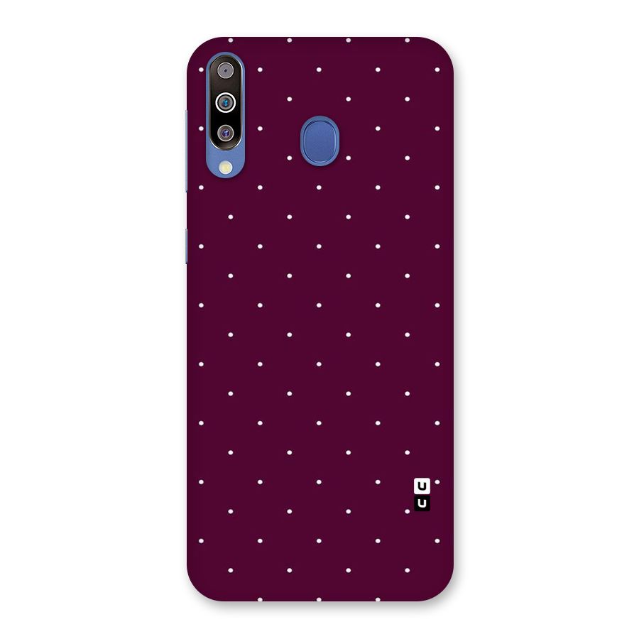 Purple Polka Back Case for Galaxy M30