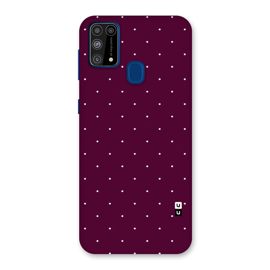Purple Polka Back Case for Galaxy M31