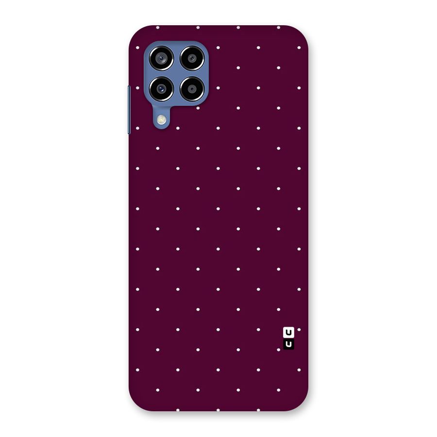 Purple Polka Back Case for Galaxy M53 5G