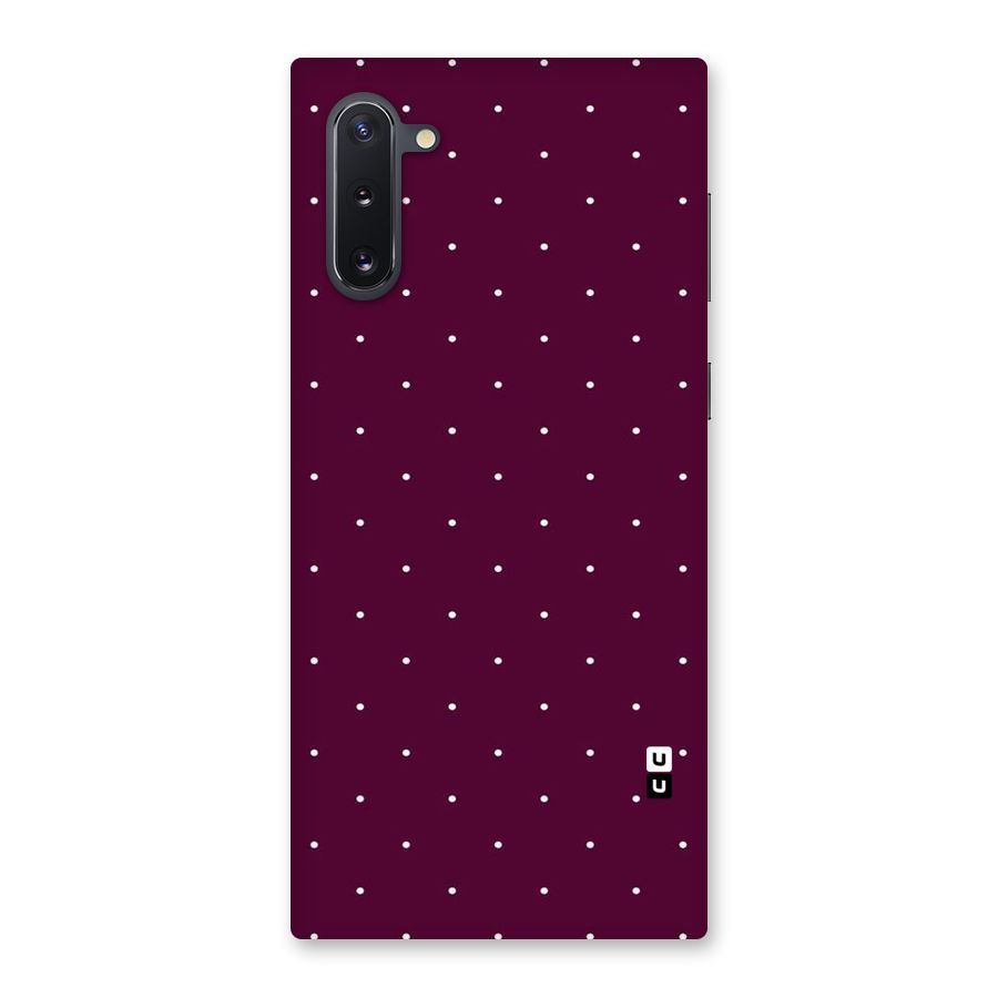 Purple Polka Back Case for Galaxy Note 10