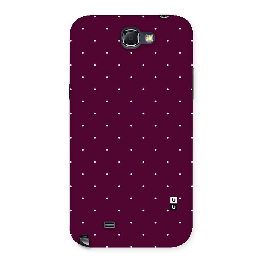 Purple Polka Back Case for Galaxy Note 2