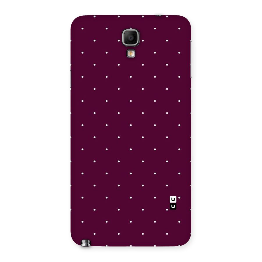 Purple Polka Back Case for Galaxy Note 3 Neo