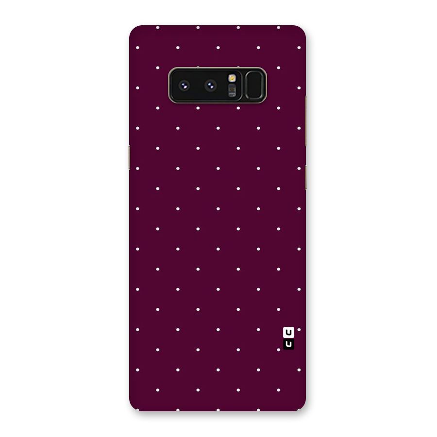 Purple Polka Back Case for Galaxy Note 8