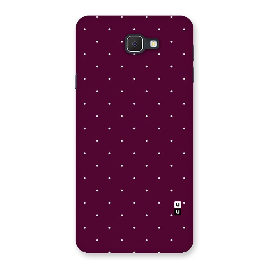 Purple Polka Back Case for Galaxy On7 2016