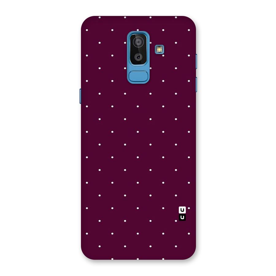 Purple Polka Back Case for Galaxy On8 (2018)