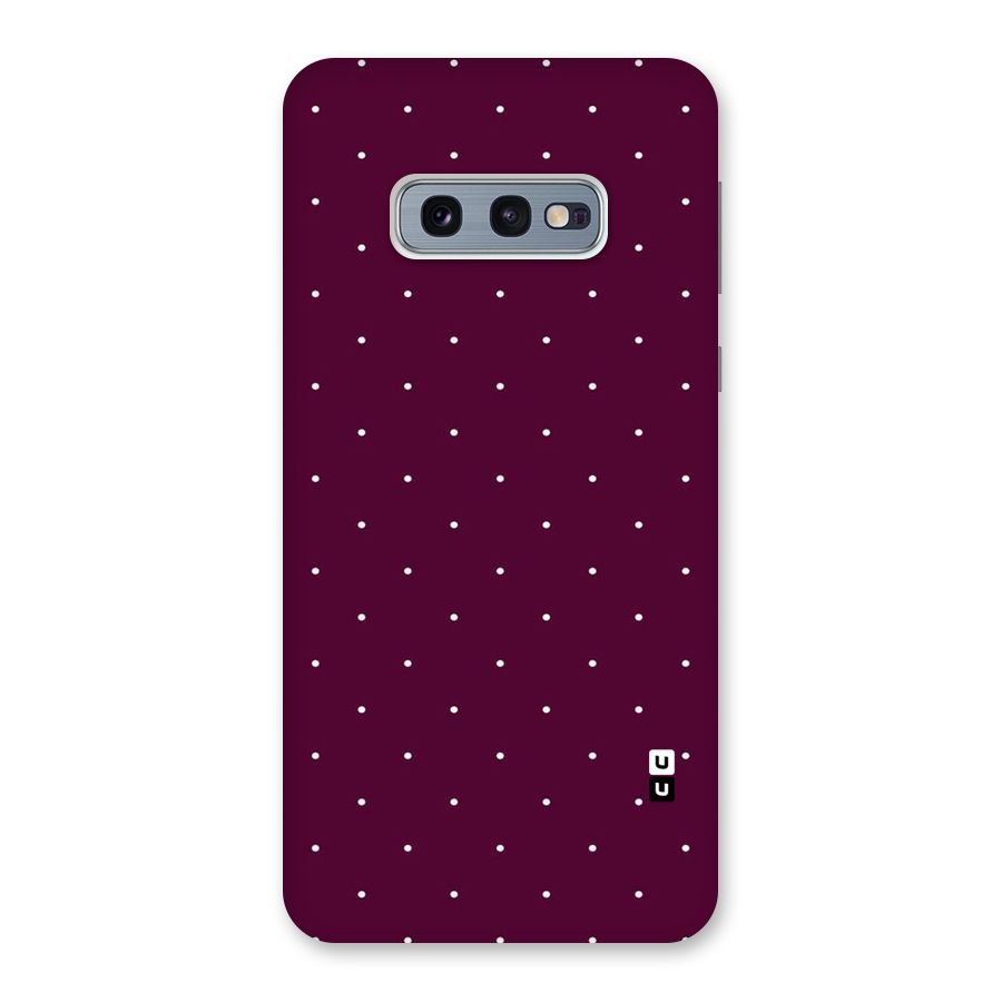 Purple Polka Back Case for Galaxy S10e