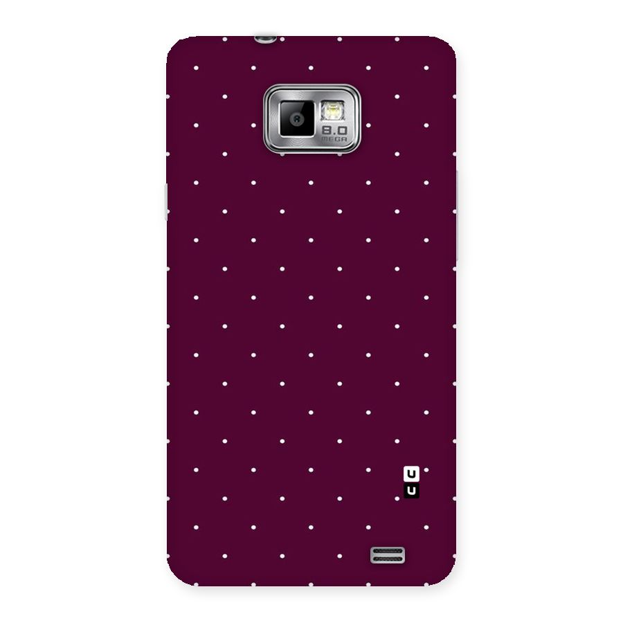 Purple Polka Back Case for Galaxy S2