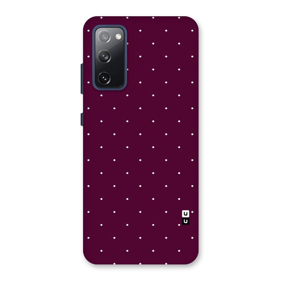 Purple Polka Back Case for Galaxy S20 FE