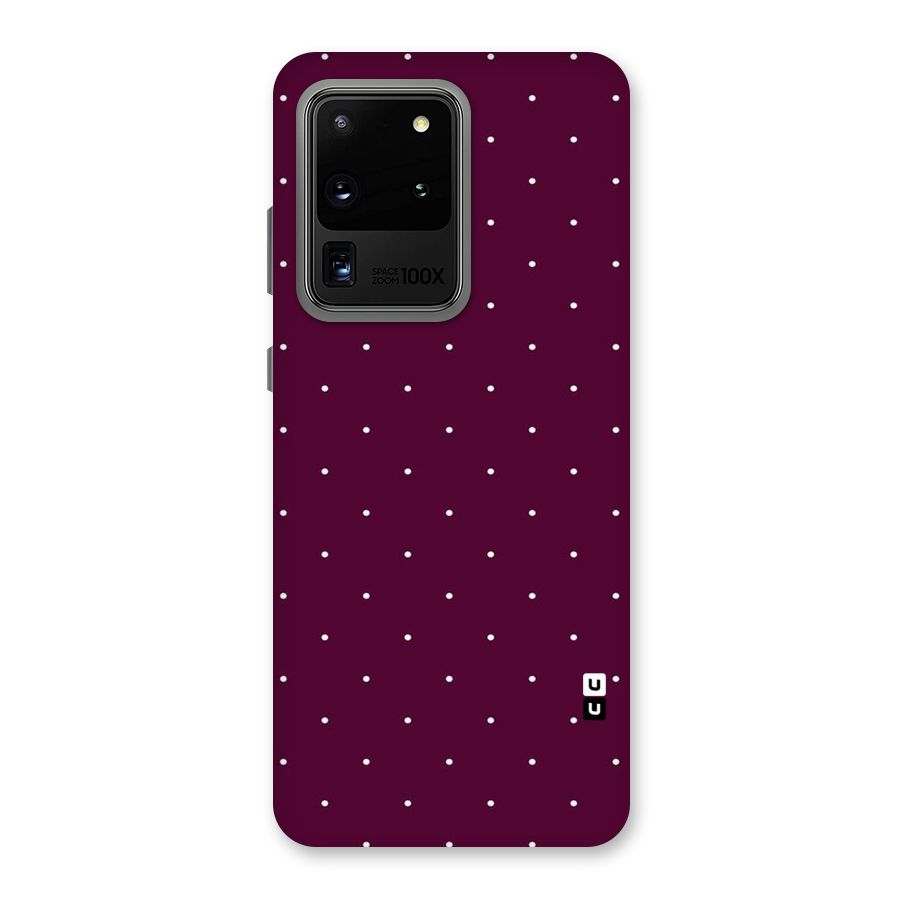 Purple Polka Back Case for Galaxy S20 Ultra