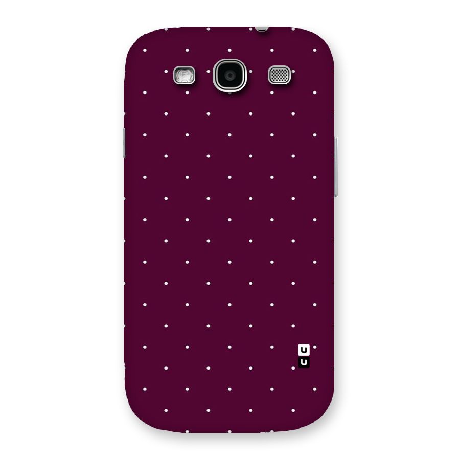 Purple Polka Back Case for Galaxy S3
