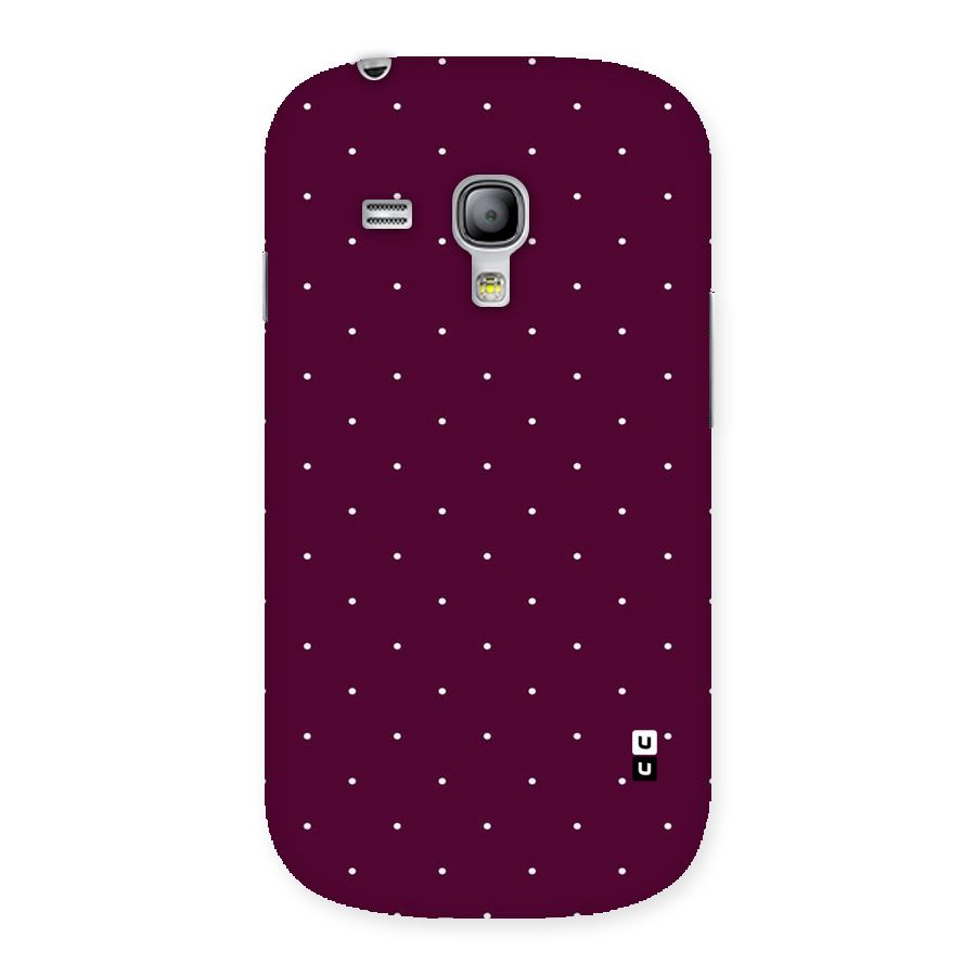 Purple Polka Back Case for Galaxy S3 Mini