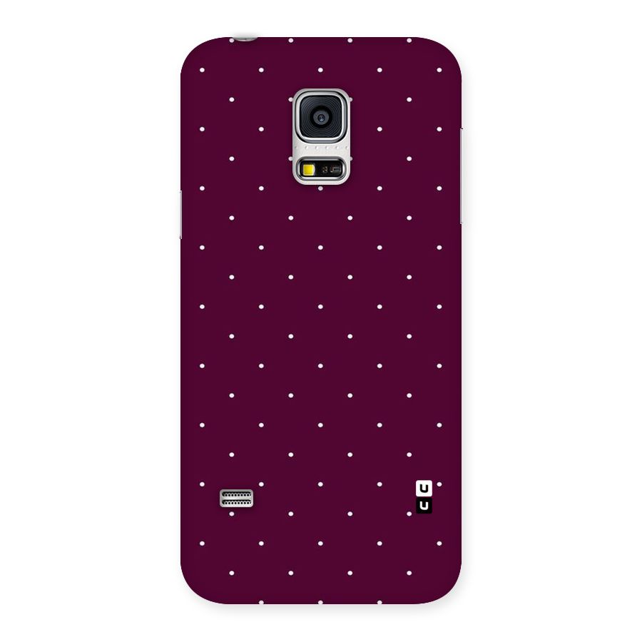 Purple Polka Back Case for Galaxy S5 Mini