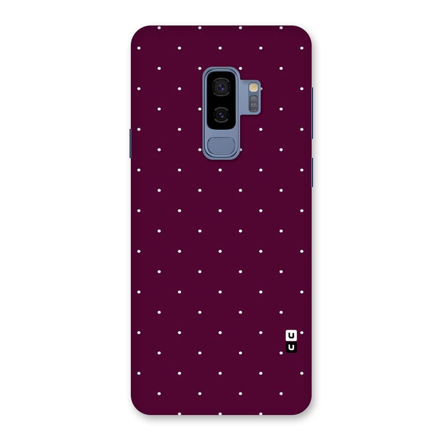 Purple Polka Back Case for Galaxy S9 Plus