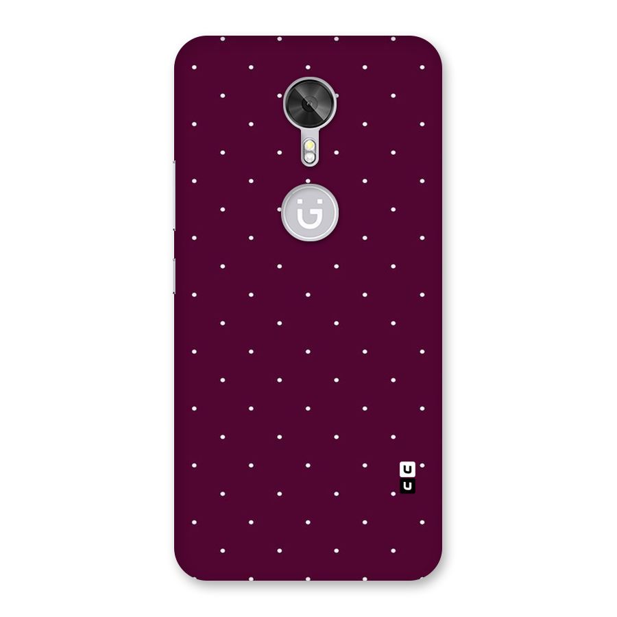 Purple Polka Back Case for Gionee A1