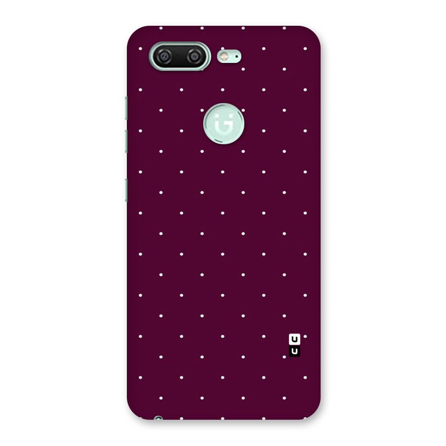 Purple Polka Back Case for Gionee S10