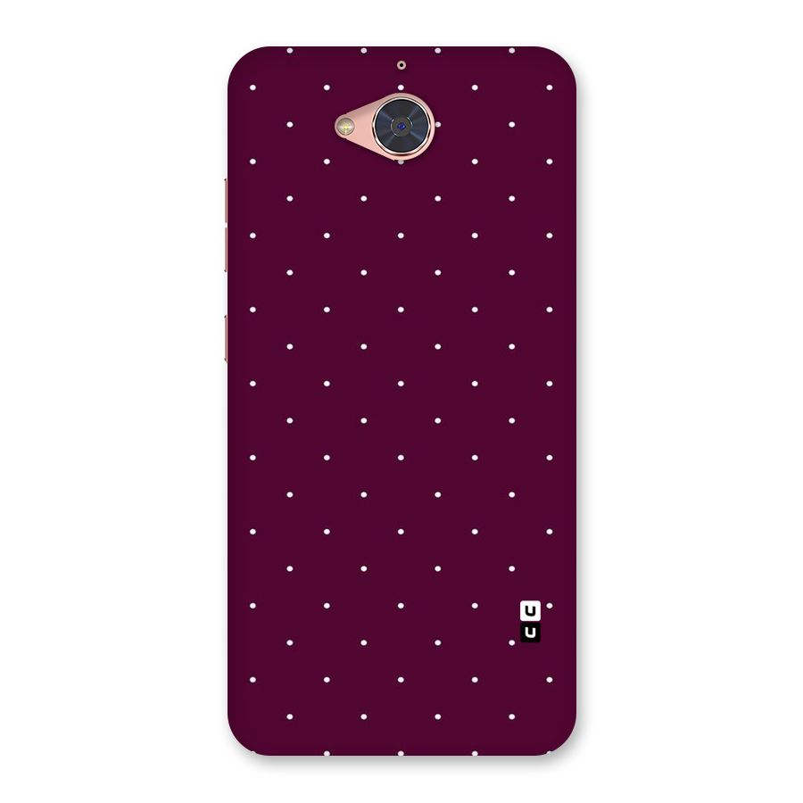 Purple Polka Back Case for Gionee S6 Pro