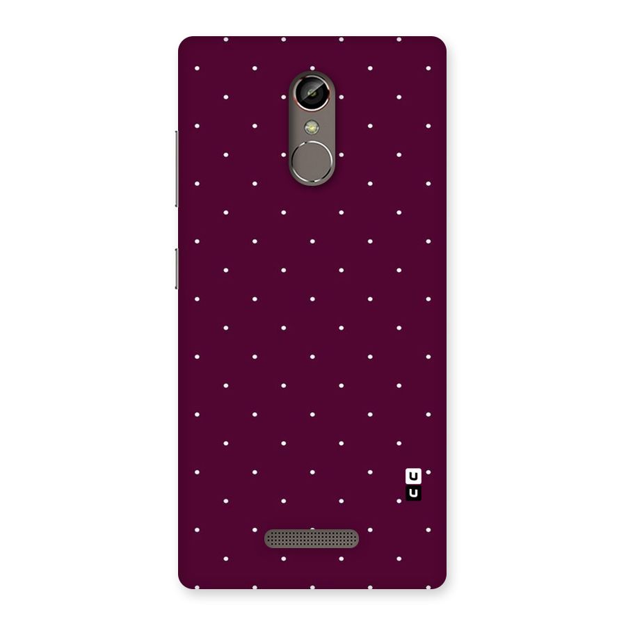 Purple Polka Back Case for Gionee S6s