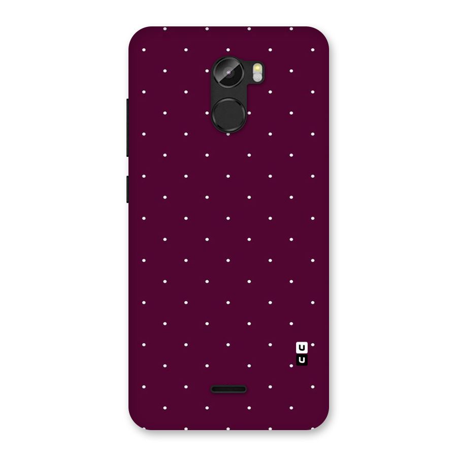Purple Polka Back Case for Gionee X1