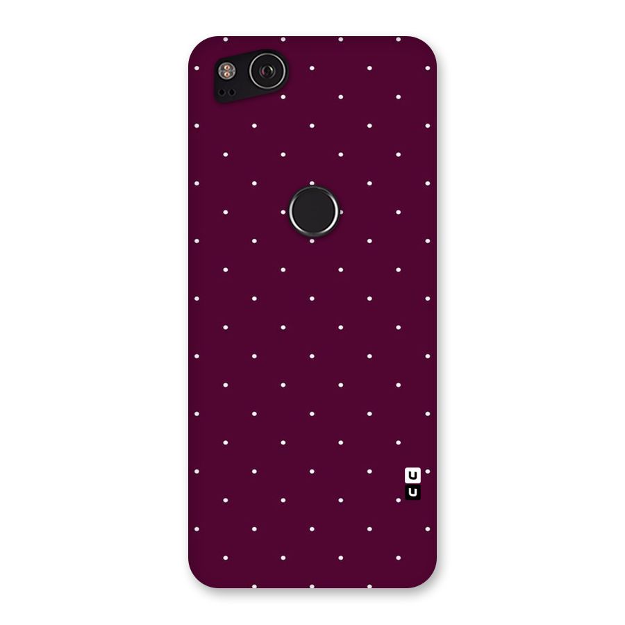 Purple Polka Back Case for Google Pixel 2