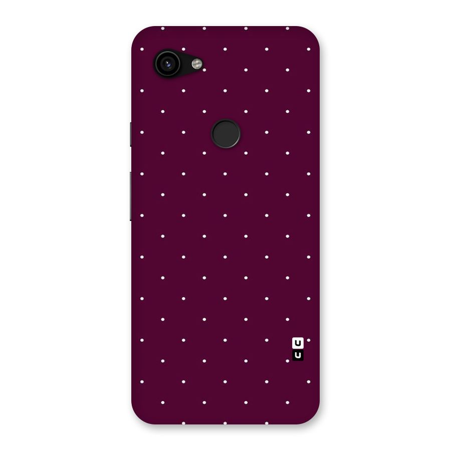 Purple Polka Back Case for Google Pixel 3a XL