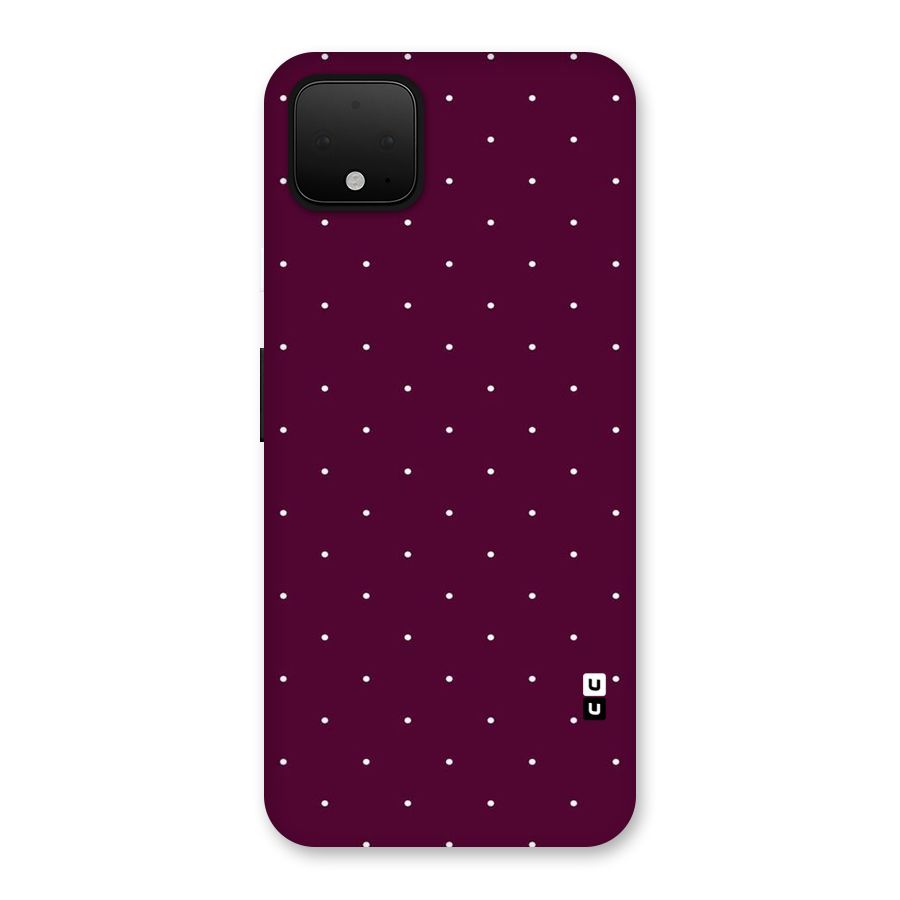 Purple Polka Back Case for Google Pixel 4 XL