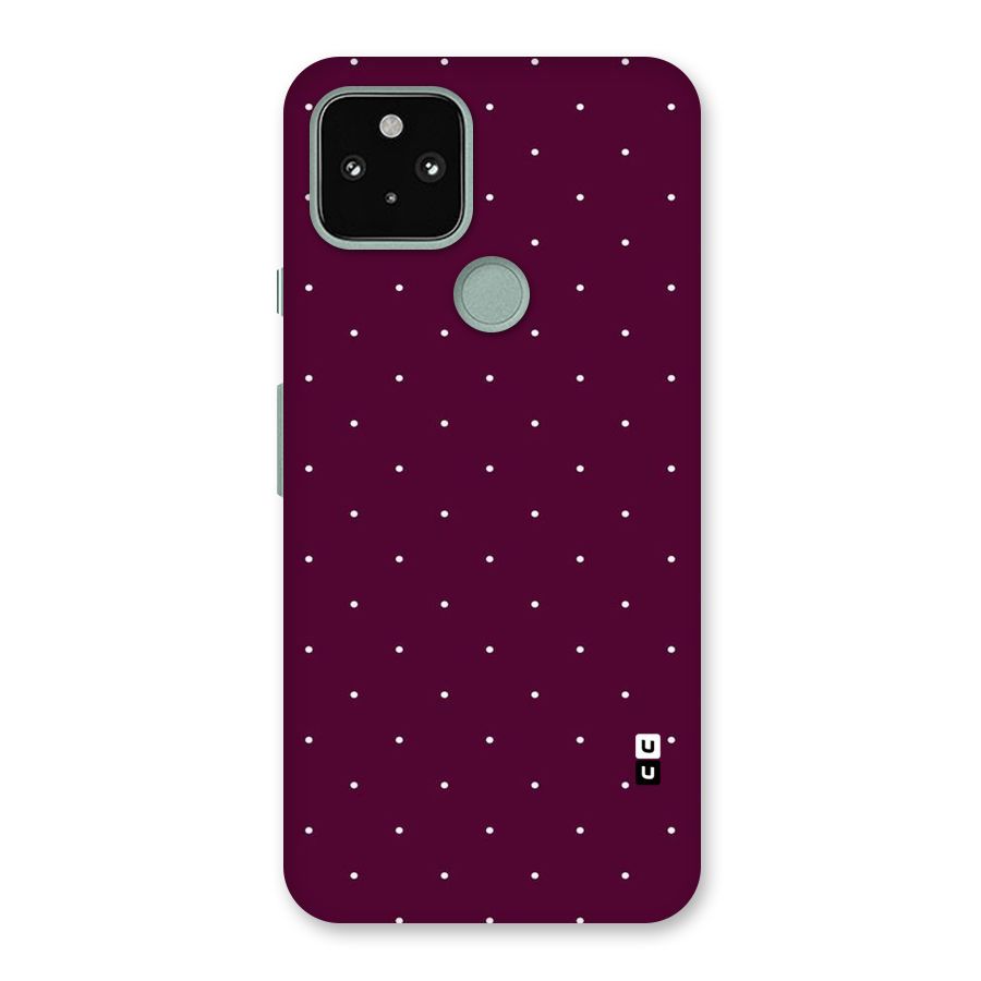 Purple Polka Back Case for Google Pixel 5