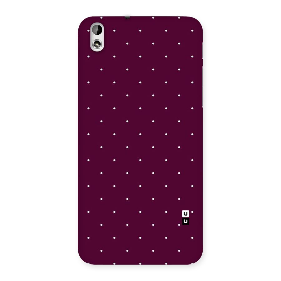Purple Polka Back Case for HTC Desire 816g