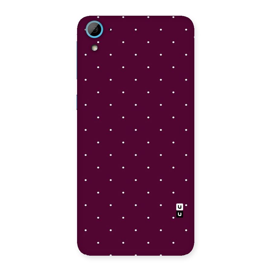Purple Polka Back Case for HTC Desire 826