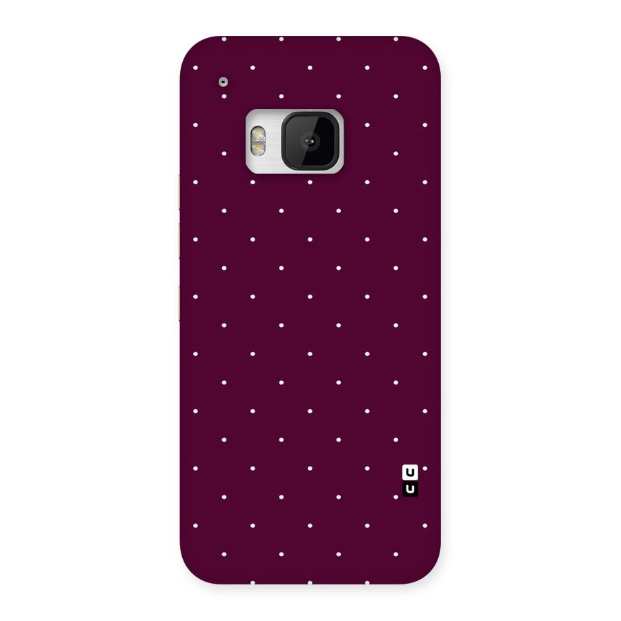 Purple Polka Back Case for HTC One M9