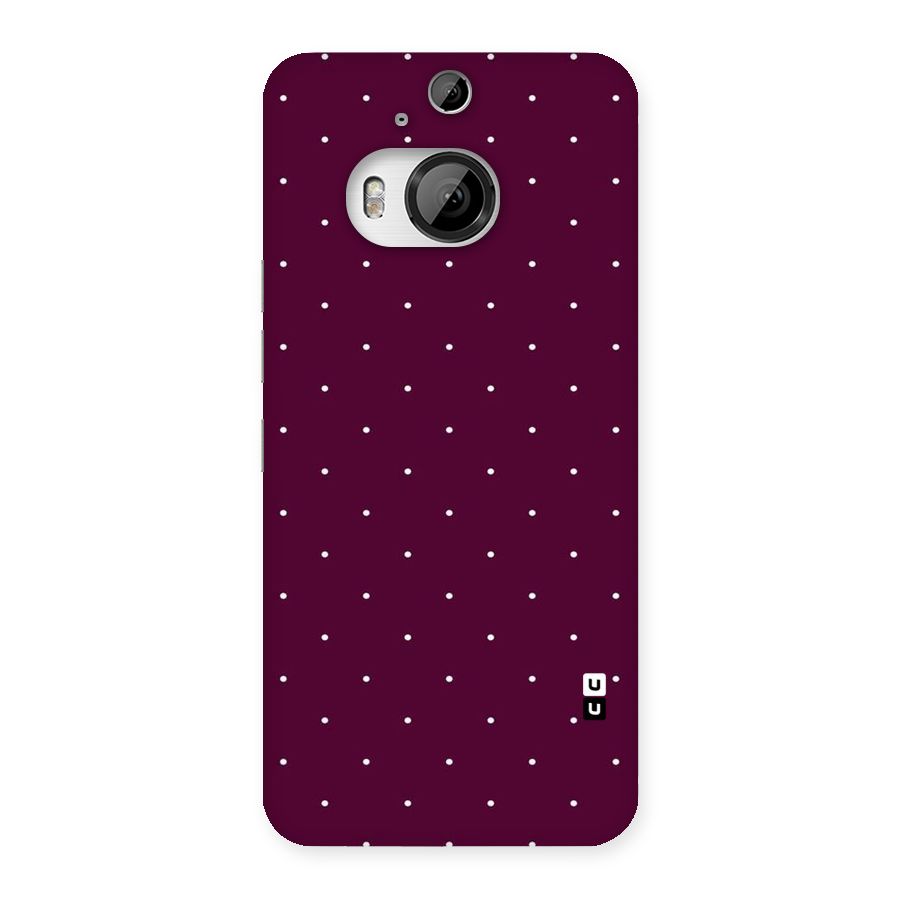 Purple Polka Back Case for HTC One M9 Plus
