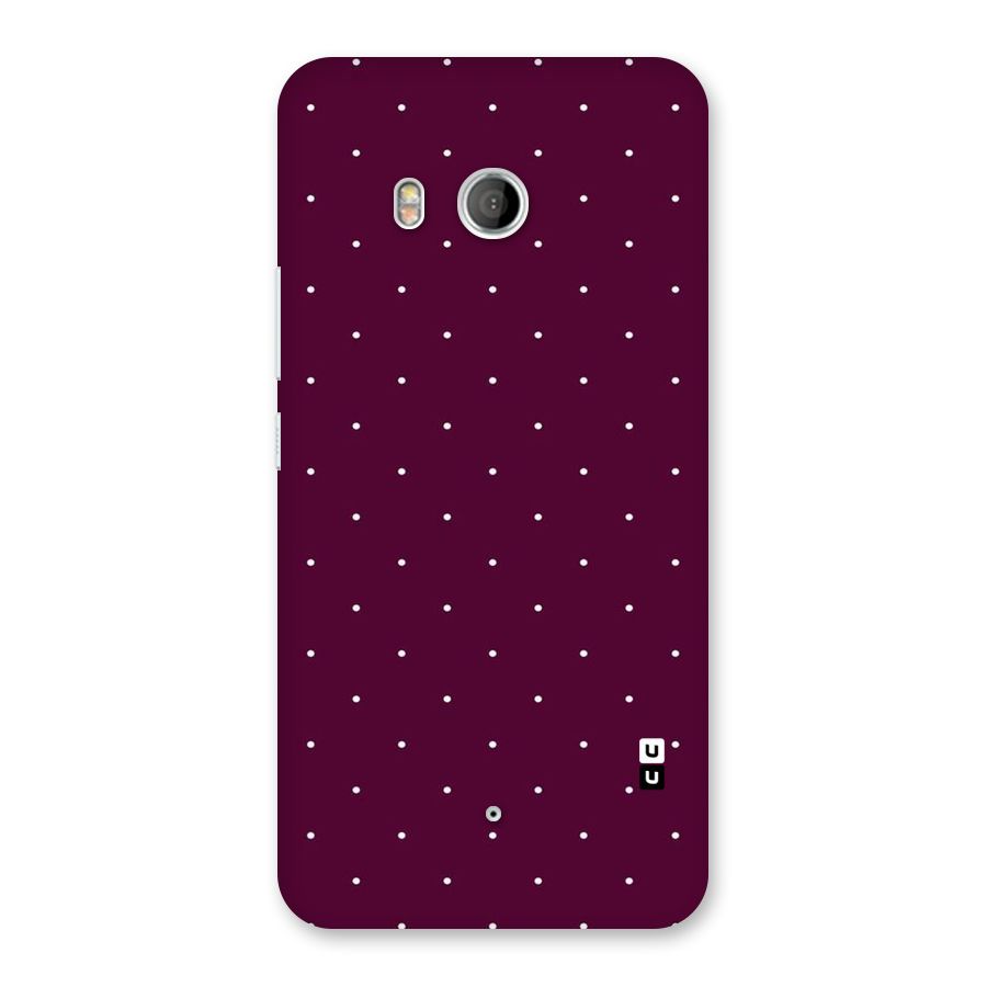 Purple Polka Back Case for HTC U11