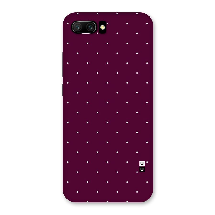 Purple Polka Back Case for Honor 10