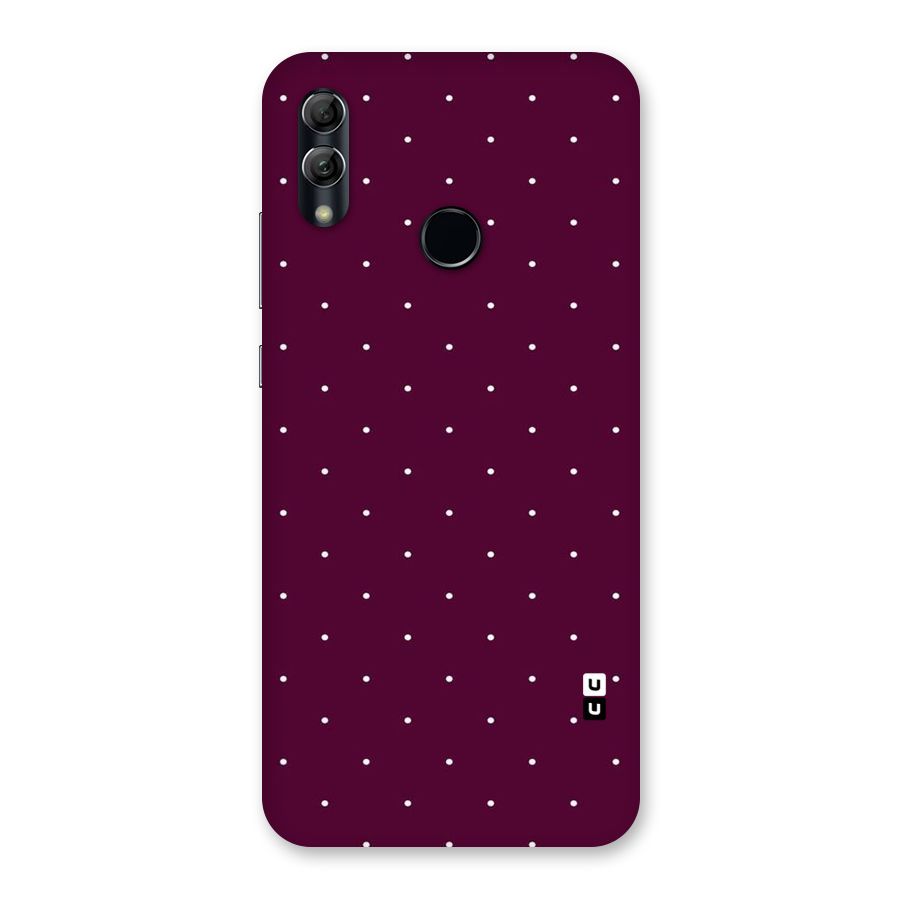 Purple Polka Back Case for Honor 10 Lite