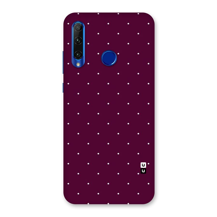 Purple Polka Back Case for Honor 20i