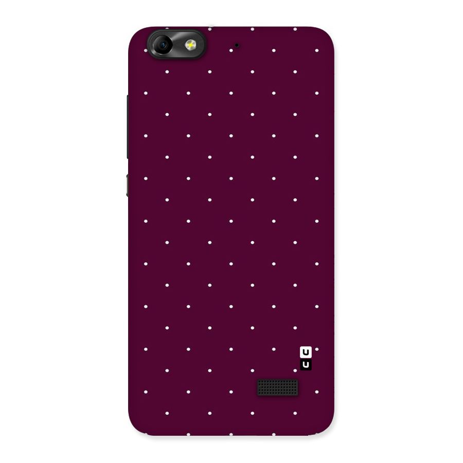 Purple Polka Back Case for Honor 4C