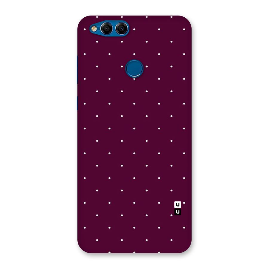 Purple Polka Back Case for Honor 7X