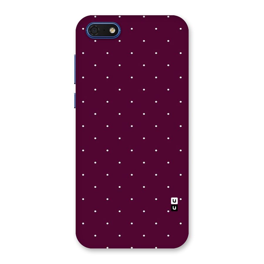 Purple Polka Back Case for Honor 7s