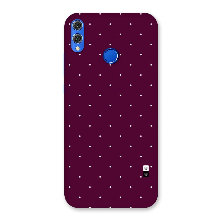 Purple Polka Back Case for Honor 8X