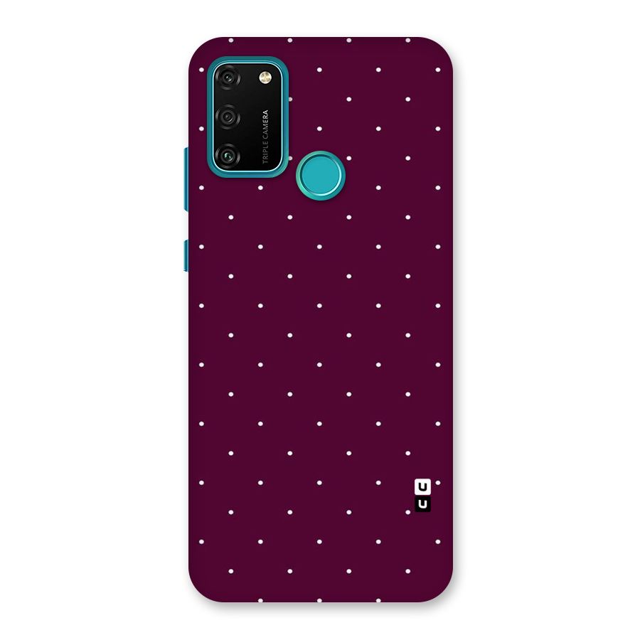 Purple Polka Back Case for Honor 9A