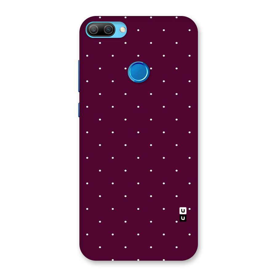 Purple Polka Back Case for Honor 9N