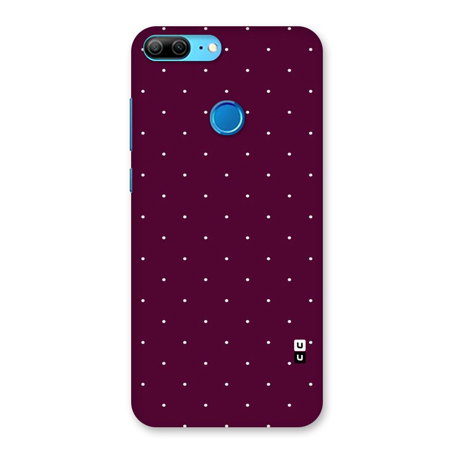 Purple Polka Back Case for Honor 9 Lite