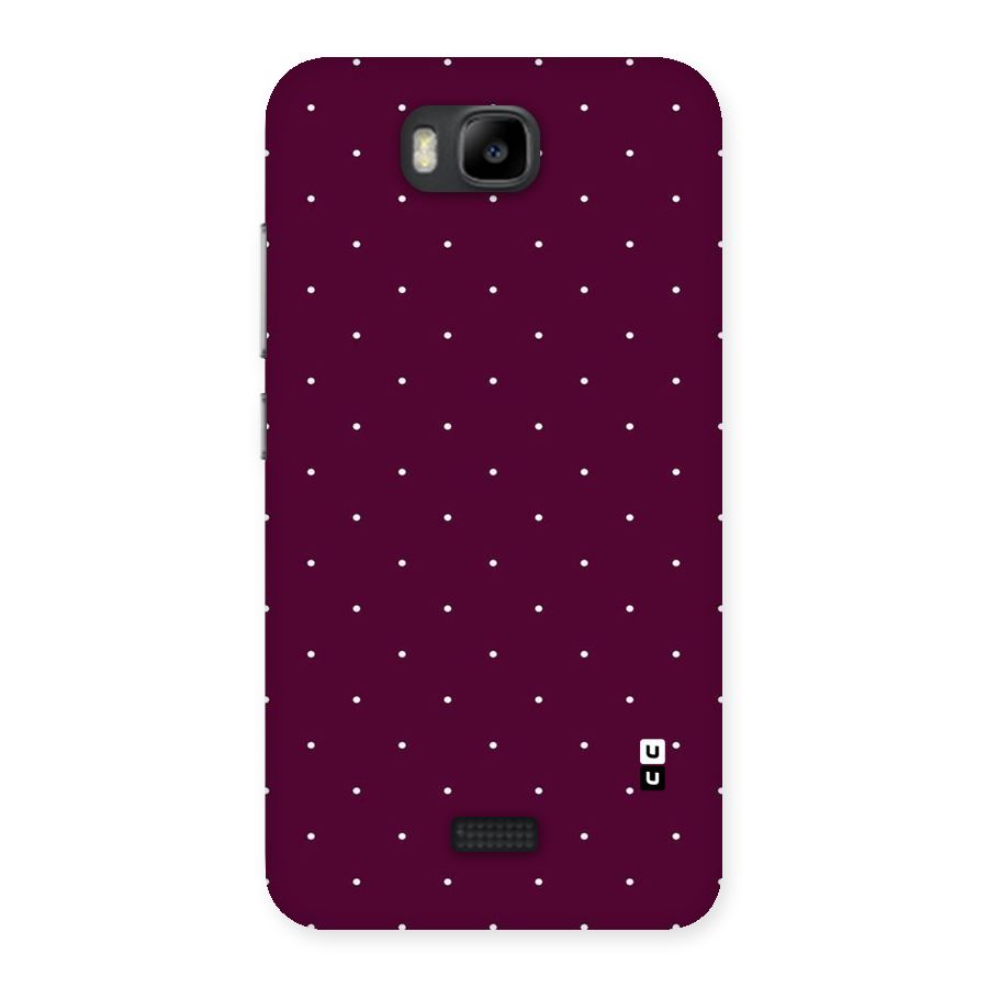 Purple Polka Back Case for Honor Bee