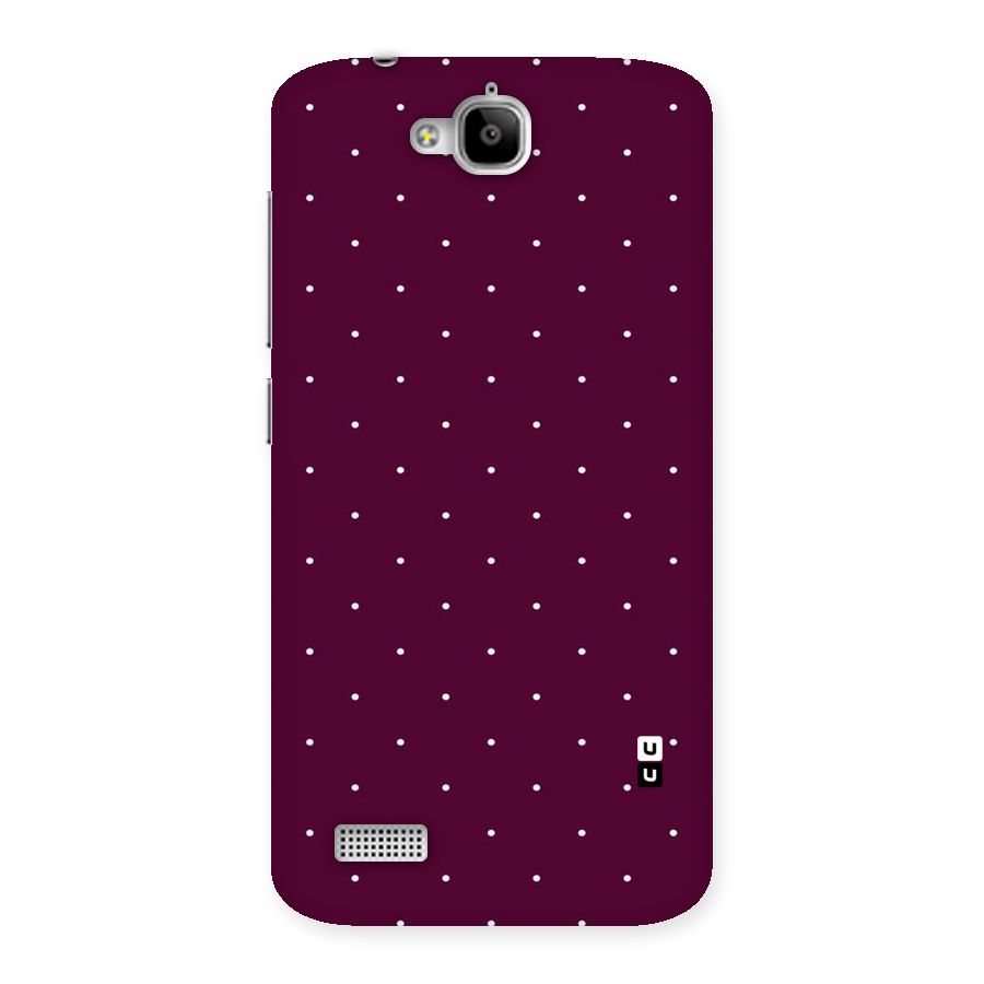 Purple Polka Back Case for Honor Holly